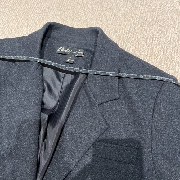 Elizabeth and James: Black blazer, , size 6 - Picture 5 of 9